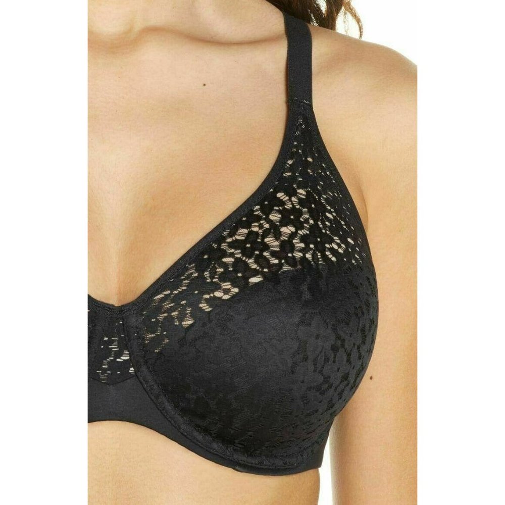 CHANTELLE Norah Underwire Non-Padded Bra Black 34DDDD #13F1 NEW - Picture 5 of 12
